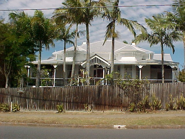 This is an image of the local heritage place known as Residence 'Hughenden' showing the front elevation and gardens