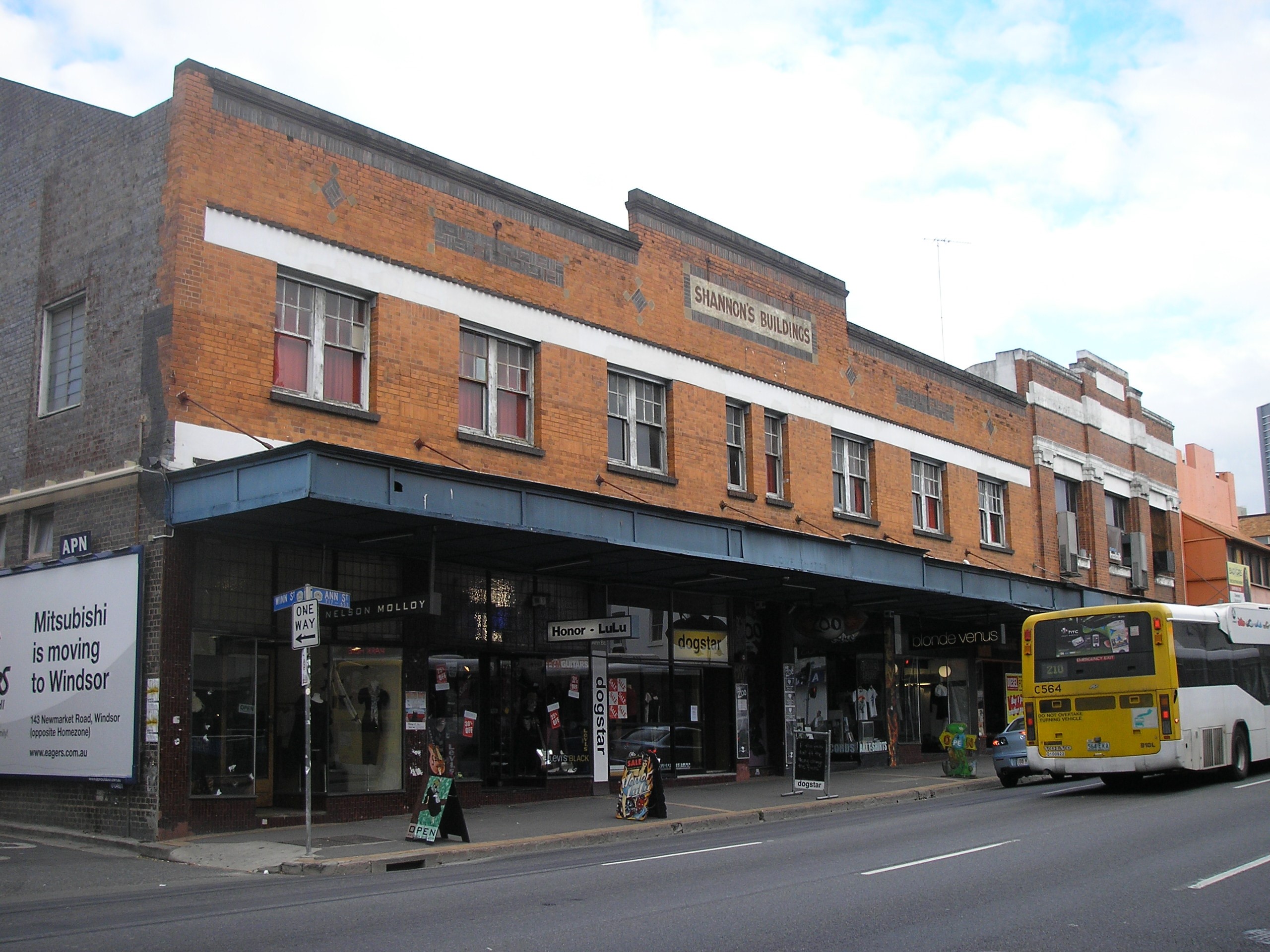 This is an image of the Heritage Place known as Shannon's Building viewed from Ann Street