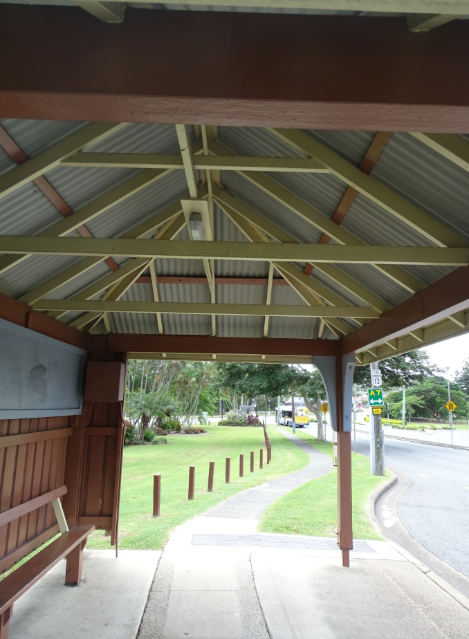 This is an image of the interior of the local heritage place known as Tram shelter - opposite 18 Beaudesert Rd, Moorooka.