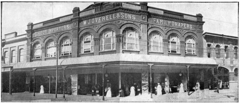 This is an image of WJ Overell & Sons Ltd, Brunswick Street, 1909