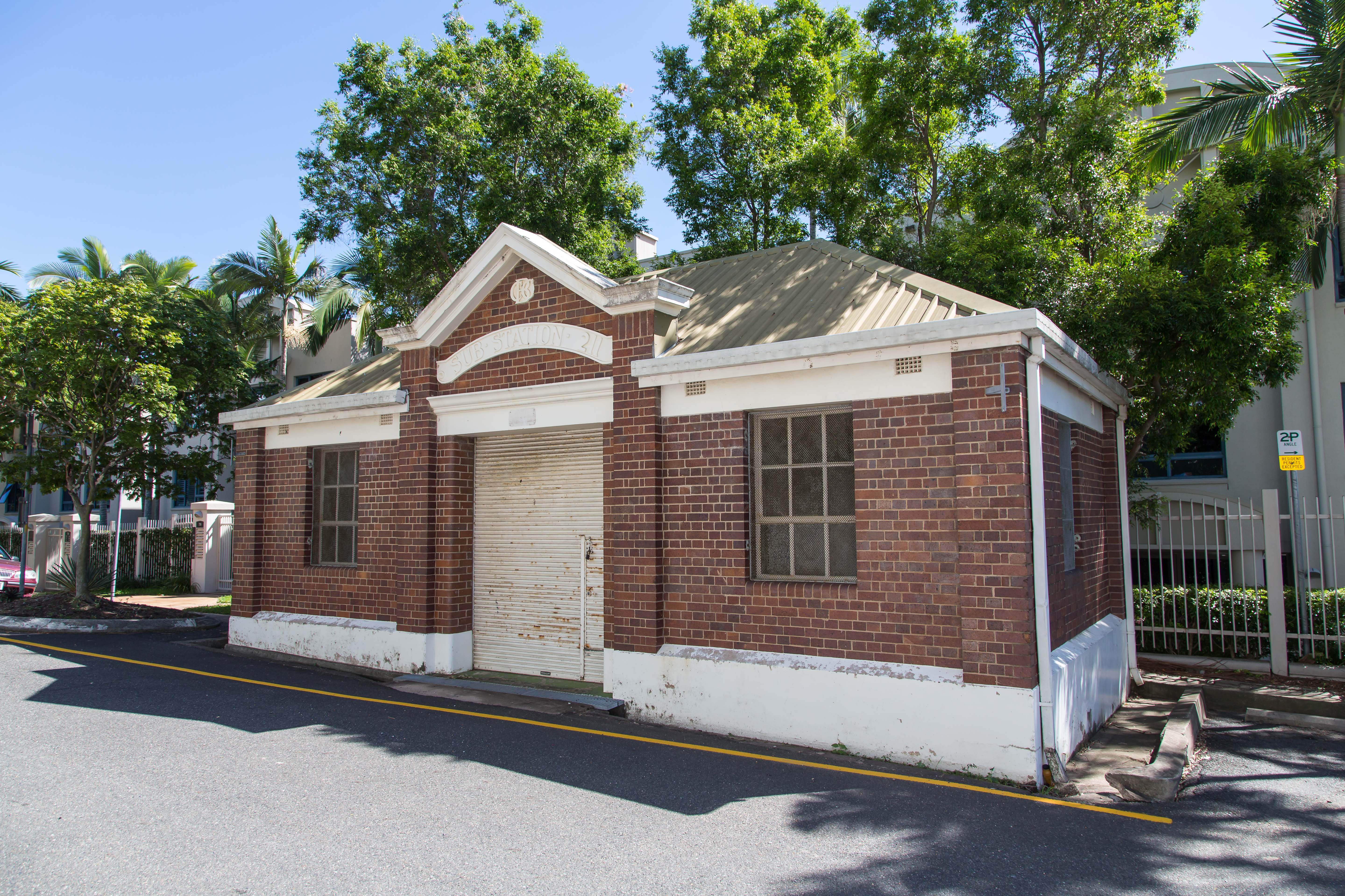 This is an image of the front of the heritage place known as Cairns Street Substation 211