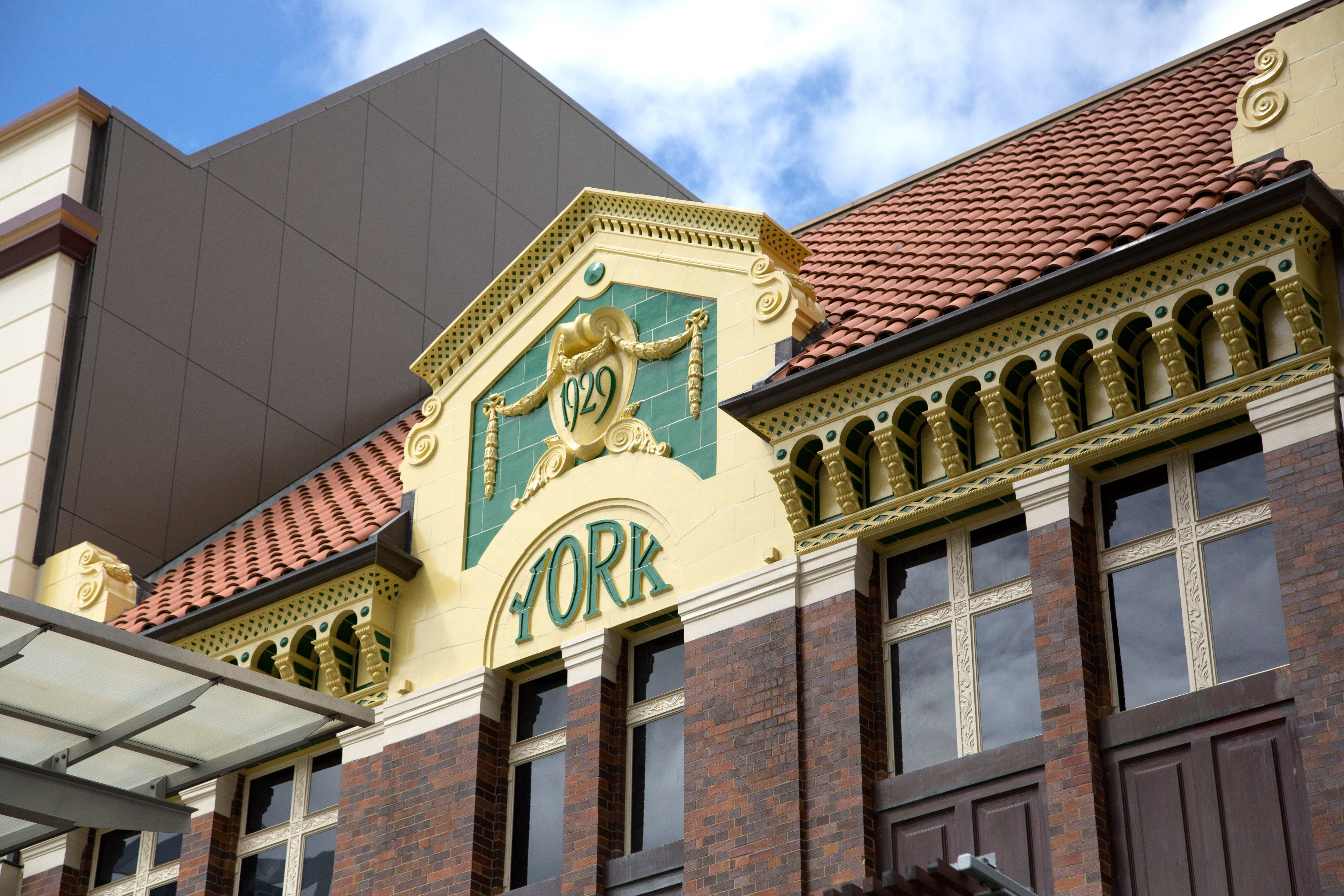 This is an image of the York Hotel Facade