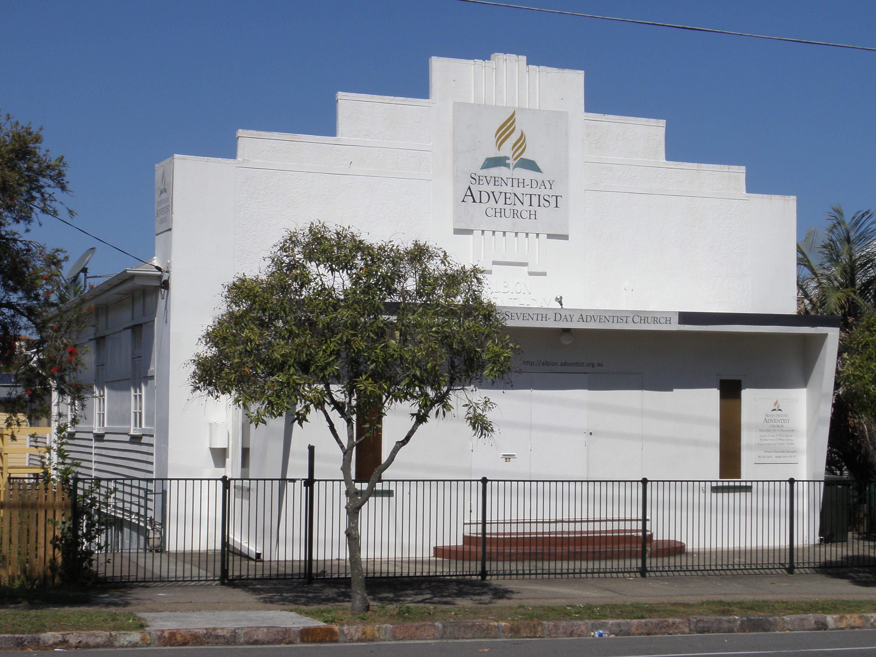 This is an image of the Heritage Place known as the Albion Seventh Day Adventist Church located on 57 McLennan Street in Albion
