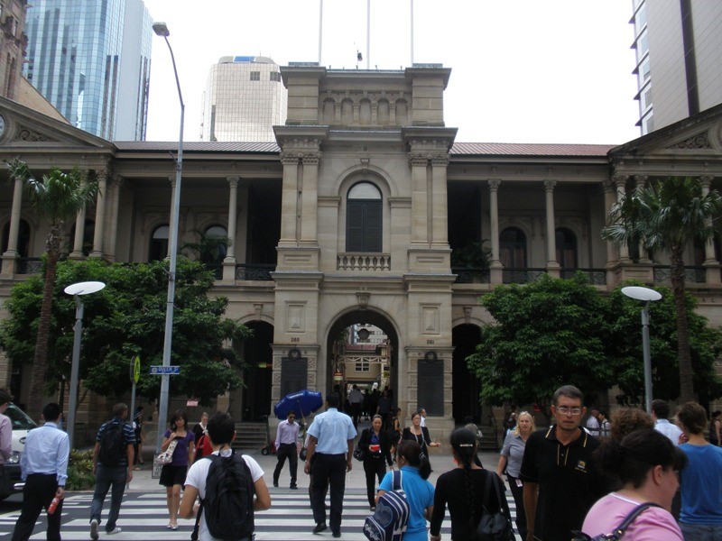This is an image of the Heritage Place known as Brisbane General Post Office viewed from Queen Street