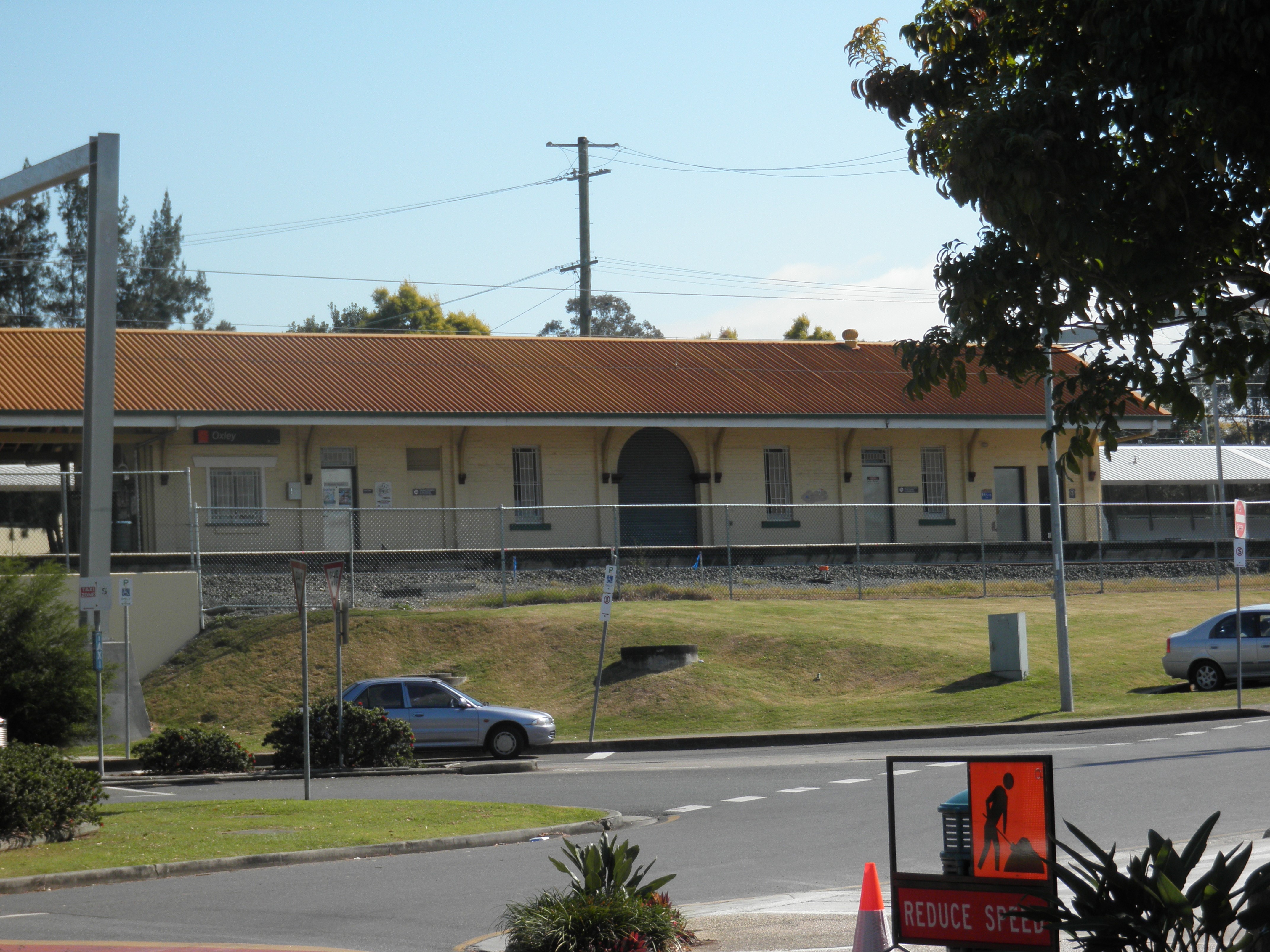 This is an image of the Heritage Place known as Oxley Railway Station viewed from Cook Street