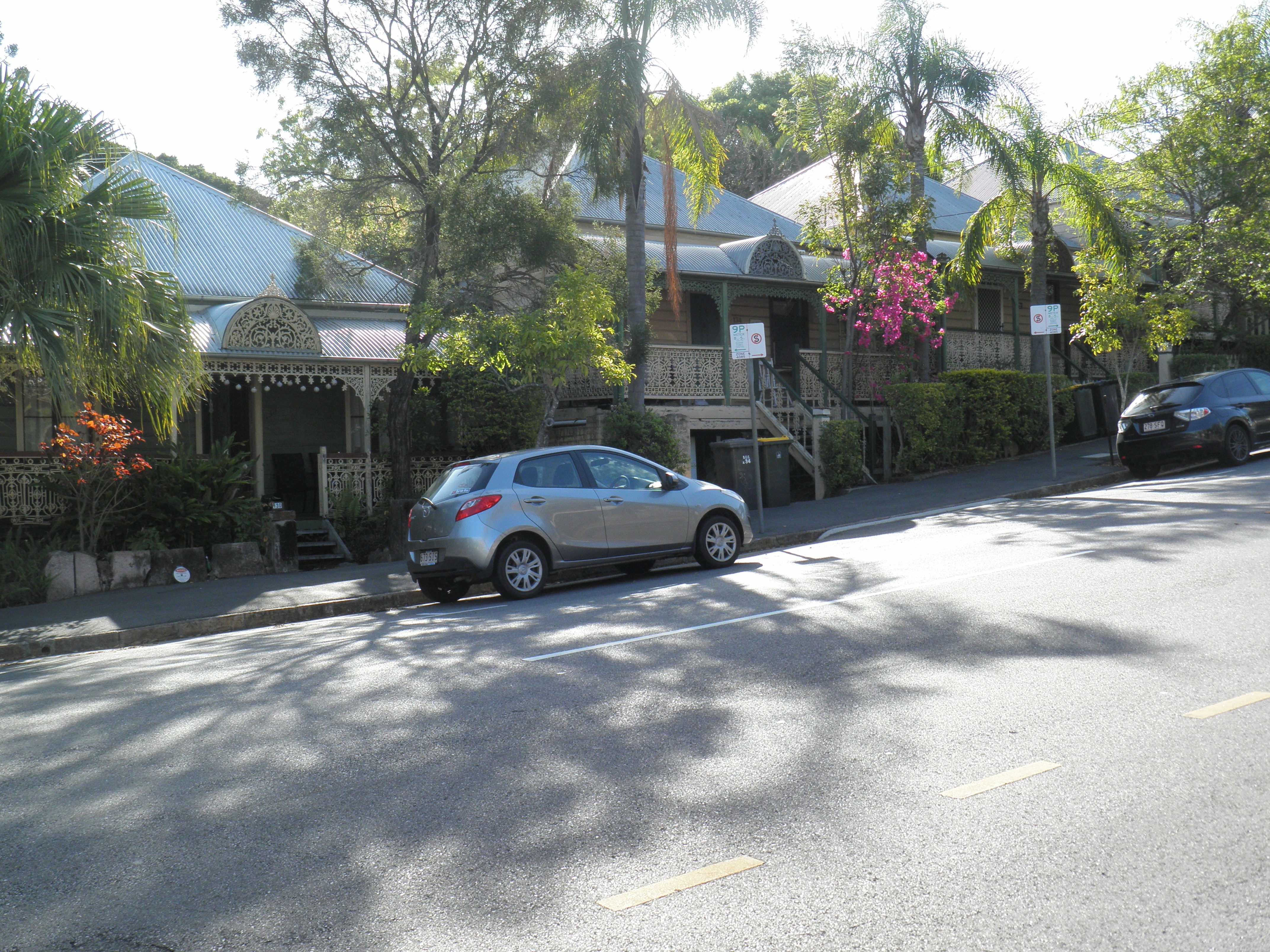 This is an image of the Heritage Place known as Park Terrace located at 130, 134, 138 and 146 Fortescue Street in Spring Hill