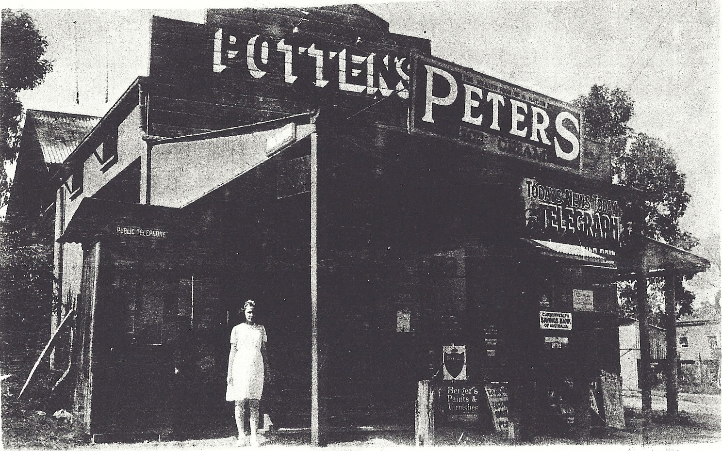 This is an image of the local heritage place known as Boorman's Shop in circa 1947