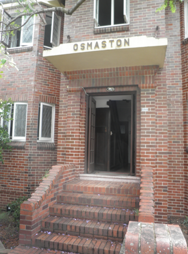 This is an Image of the entrance to Osmaston Flats