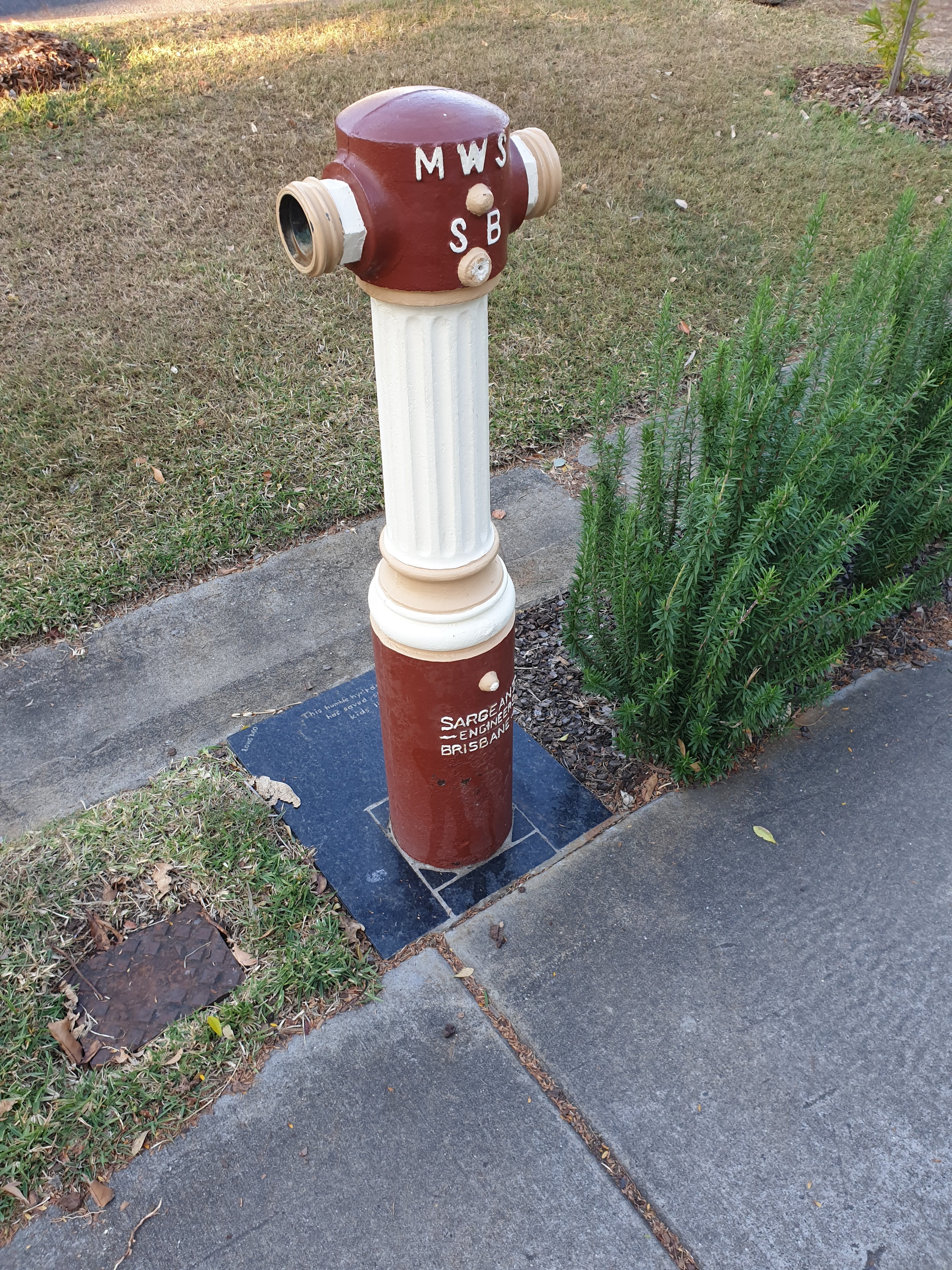 This is an image of the local heritage place known as Fire hydrant (Dornoch Tce). Photograph taken on 31 August 2019.