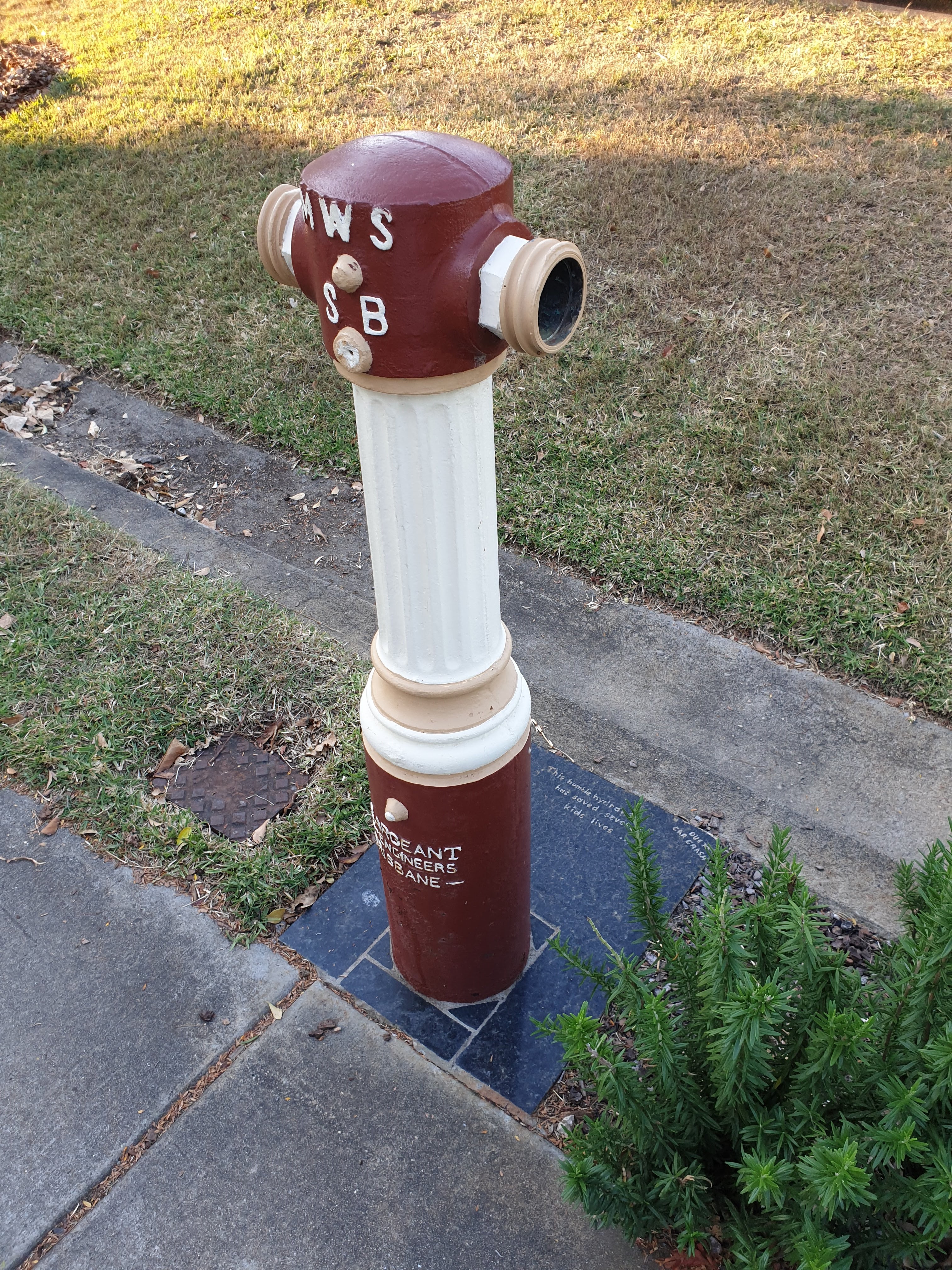 This is an image of the local heritage place known as Fire hydrant (Dornoch Tce). Photograph taken on 31 August 2019.