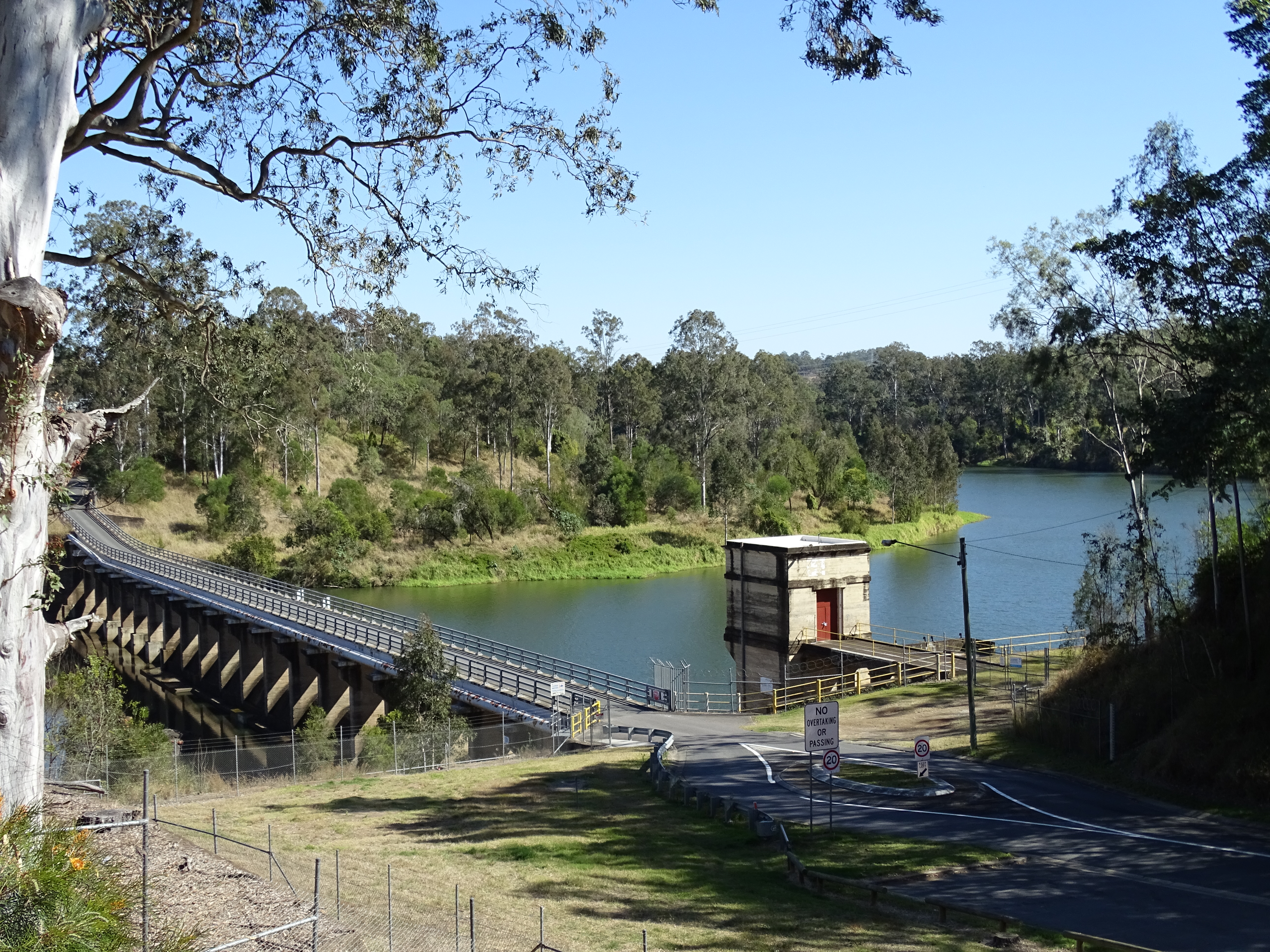 This is an image of the local heritage place known as Mt Crosby Weir & Old Bridge Foundations