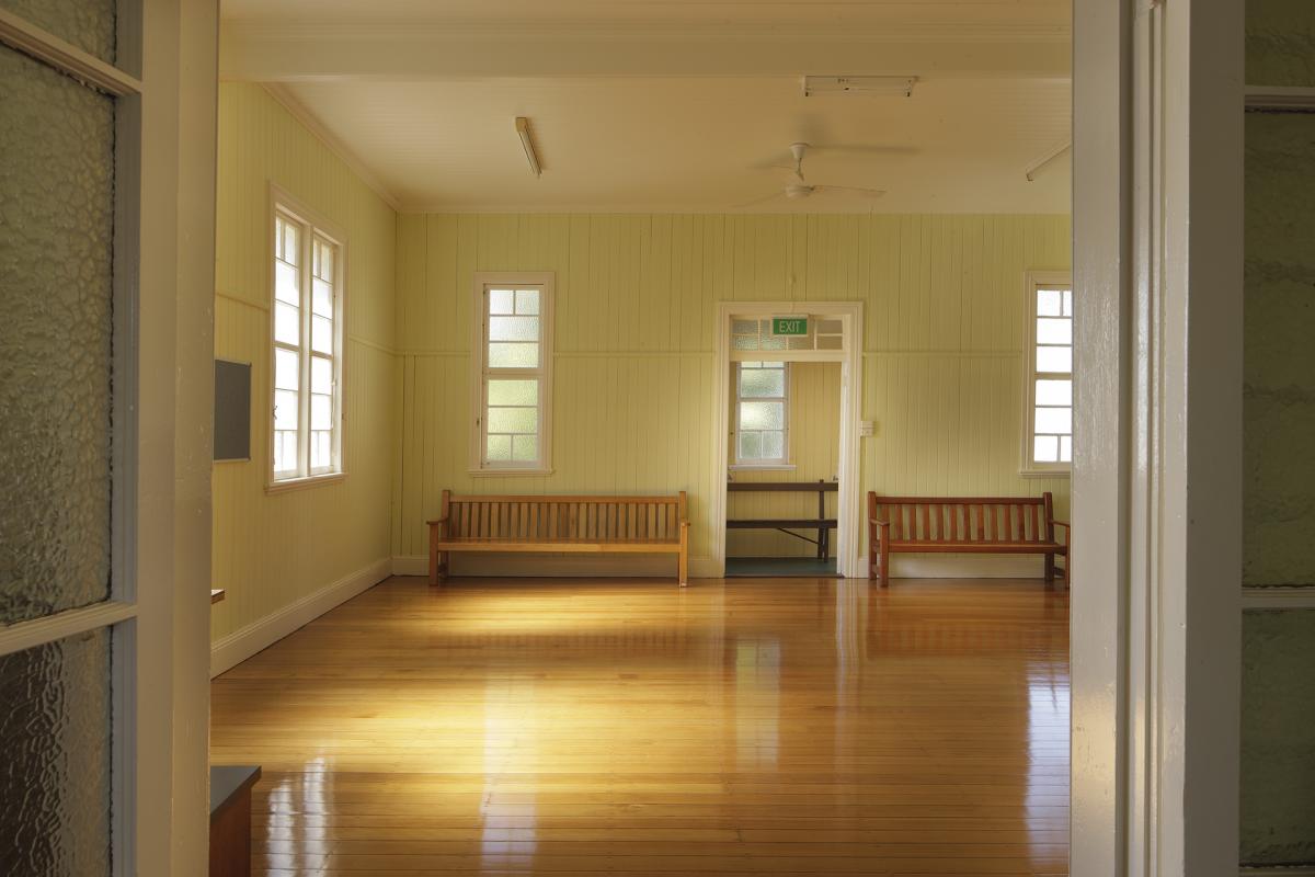This is an image of Wynnum Community Centre hall interior