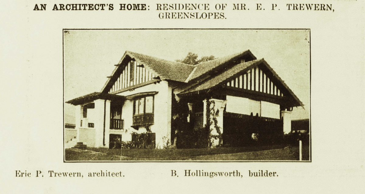 This is a photograph of Mon Abri as published in the Architectural & Building Journal - 10 August 1926. Image Source: State Library of Queensland.