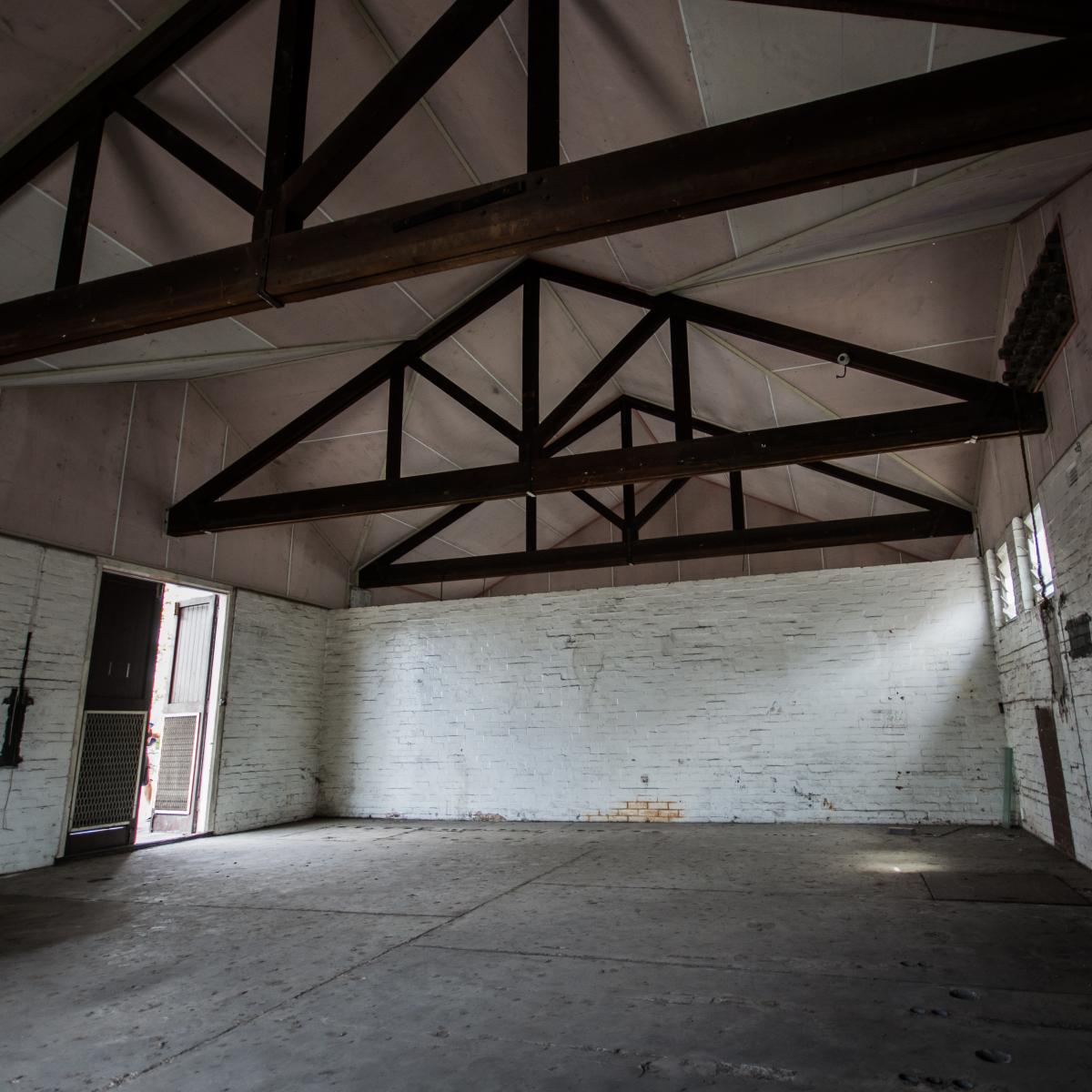 This is an image of the interior of the local heritage place known as Electrical Substation No. 5 at Woolloongabba.
