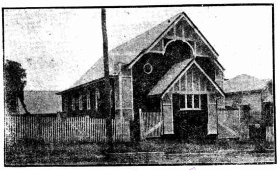 East Brisbane Primitive Methodist Church, 11 March 1925
