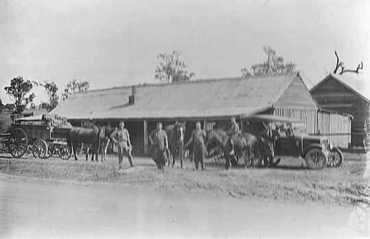 Vellnagel’s Blacksmith Shop on eastern side of Gympie Road prior to relocation