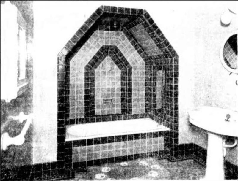 This is an image of the bathroom at the Moorings in 1935