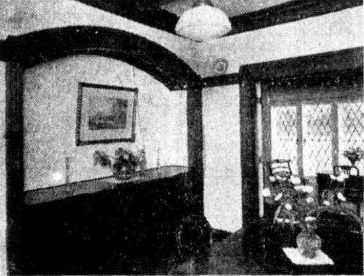This is an image of the dining room at the Moorings in 1935